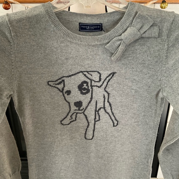 Tooby*Doo New York Pup Sweater Dress, Girl’s Sz 10 - Picture 2 of 5
